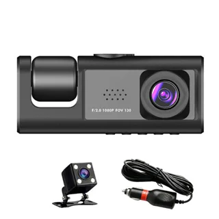 دوربین ثبت وقایع خودرو بلک باکس مدل C309 سه لنز با کیفیت فول اچ دی با وایفای
