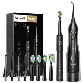 مجموعه مراقبت از دندان مسواک برقی و واترجت Fairywill