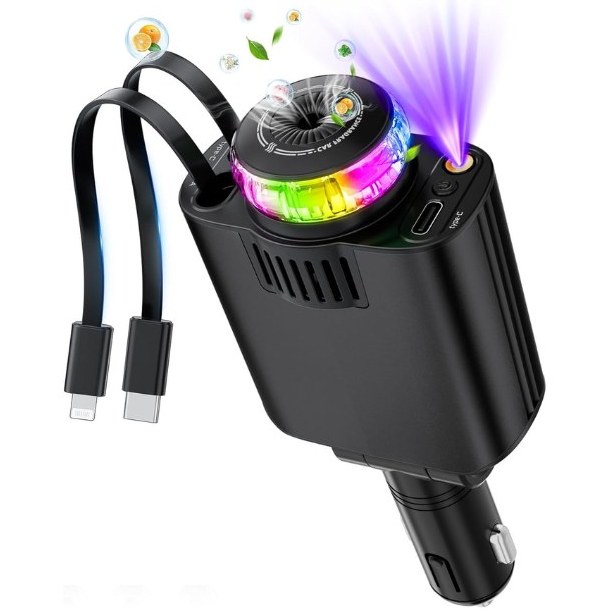 شارژر فندکی خودرو W&O مدل Starlight پنج‌کاره