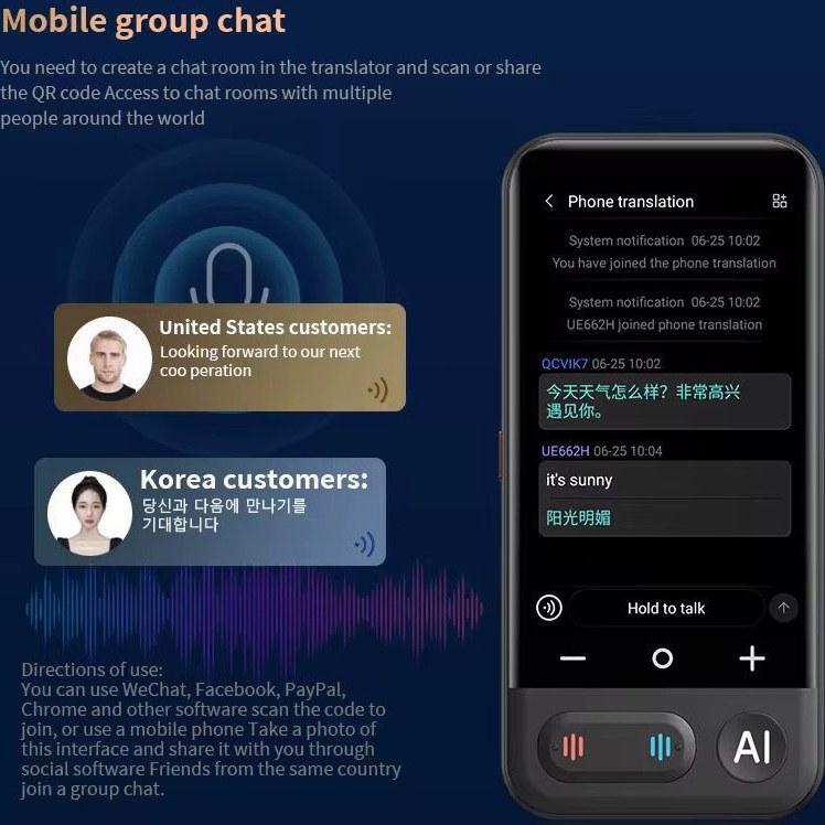 مترجم هوش مصنوعی مدل Z16 آفلاین و آنلاین ۱۳۹ زبان